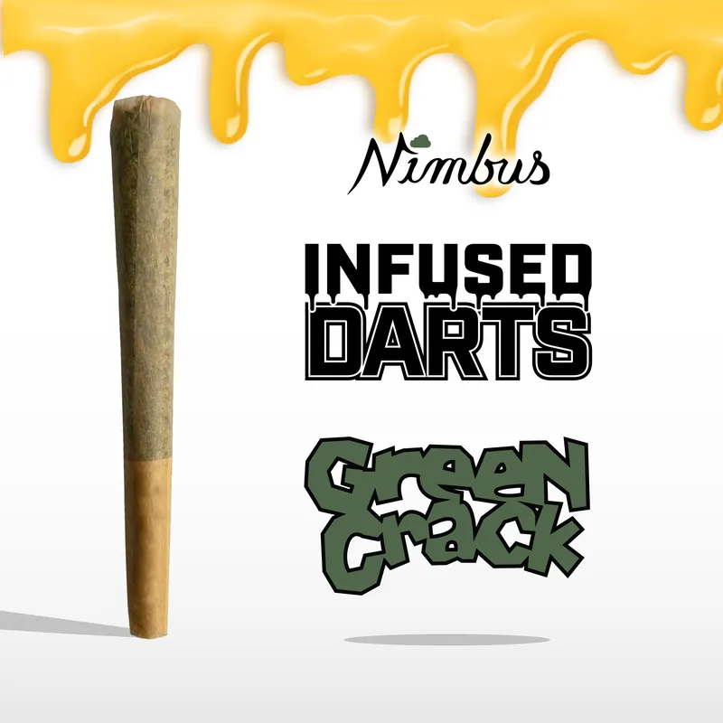 Nimbus Green Crack — Lit Darts Infused Preroll, 0.5g 1-Pack, Sativa — New Jersey