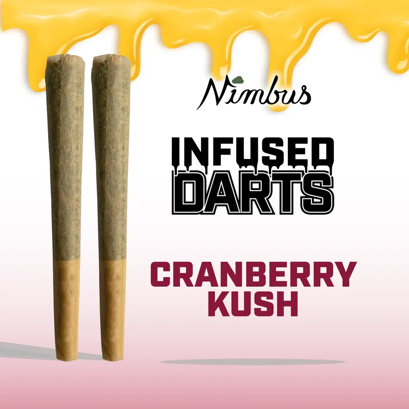 Nimbus Cranberry Kush — Lit Darts Infused Preroll, 1.0g 2-Pack, Sativa-Dominant Hybrid — New Jersey