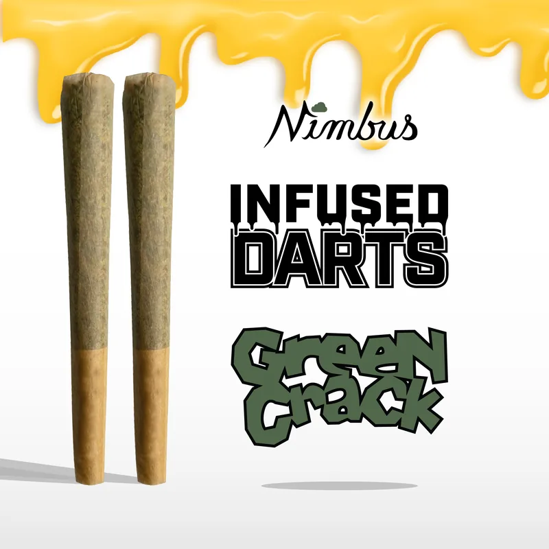 Nimbus Green Crack — Lit Darts Infused Preroll, 1.0g 2-Pack, Sativa — New Jersey