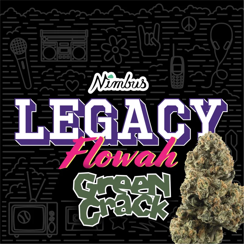 Nimbus Green Crack — Legacy Flowah Flower, 7.0g, Hybrid — Massachusetts