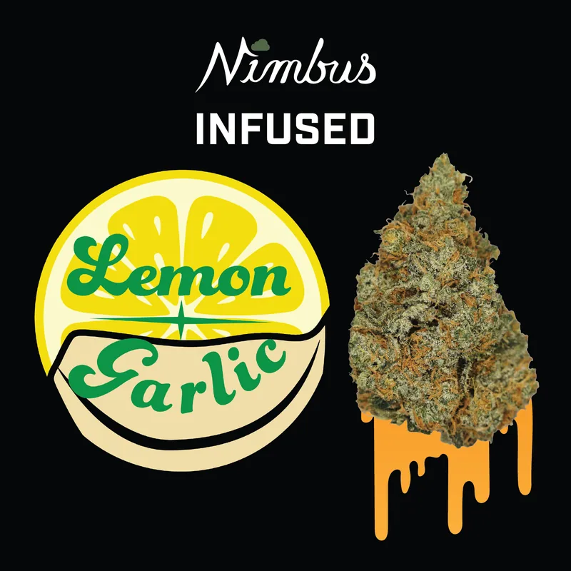 Nimbus Lemon Garlic — Infused Flowah Flower, 3.5g, Indica — Massachusetts
