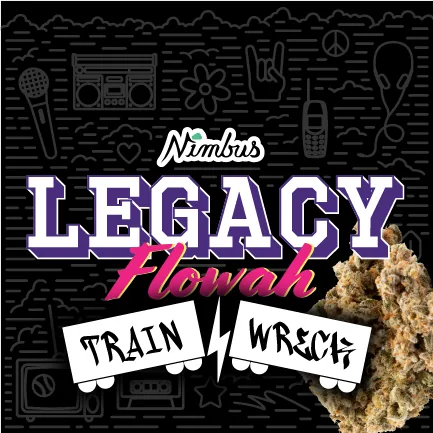 Nimbus Trainwreck — Legacy Flowah Flower, 3.5g, Hybrid — Massachusetts