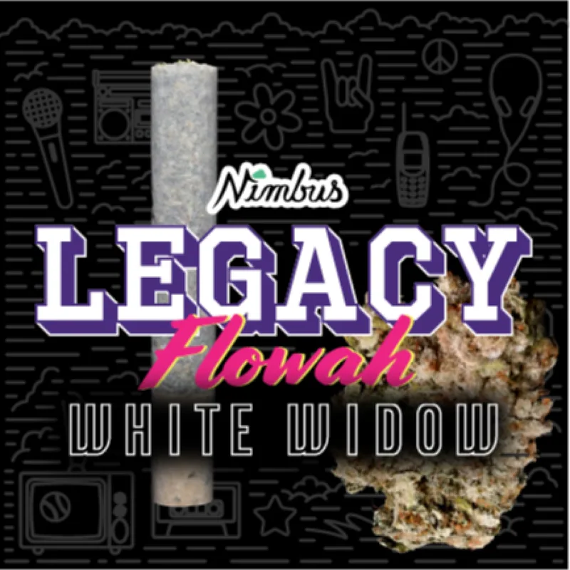 Nimbus White Widow (The Sharon Cut) — Legacy Flowah Preroll, 1.0g, Hybrid — Massachusetts