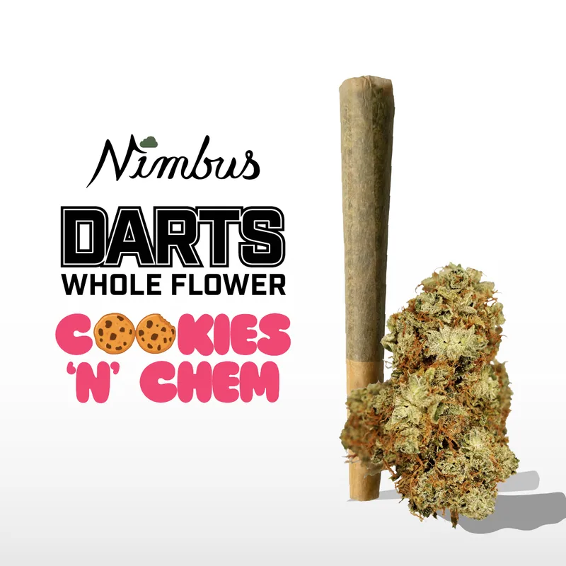 Nimbus Cookie 'N Chem — Darts Preroll, 0.5g, Indica-Dominant Hybrid — New Jersey