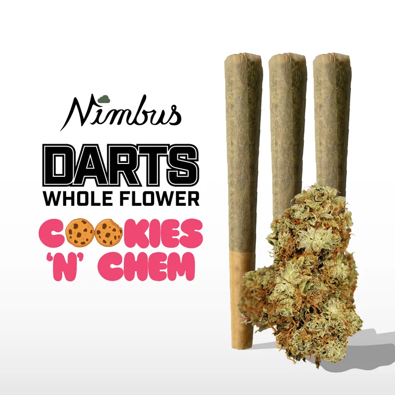 Nimbus Cookie 'N Chem — Darts Preroll, 1.5g, Indica-Dominant Hybrid — New Jersey
