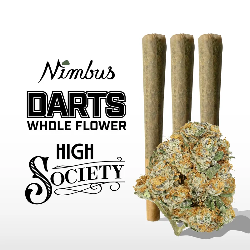 Nimbus High Society — Darts Preroll, 1.5g, Indica-Dominant Hybrid — New Jersey