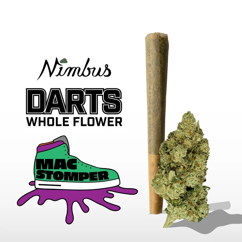 Nimbus Mac Stomper — Darts Preroll, 0.5g, Indica-Dominant Hybrid — New Jersey