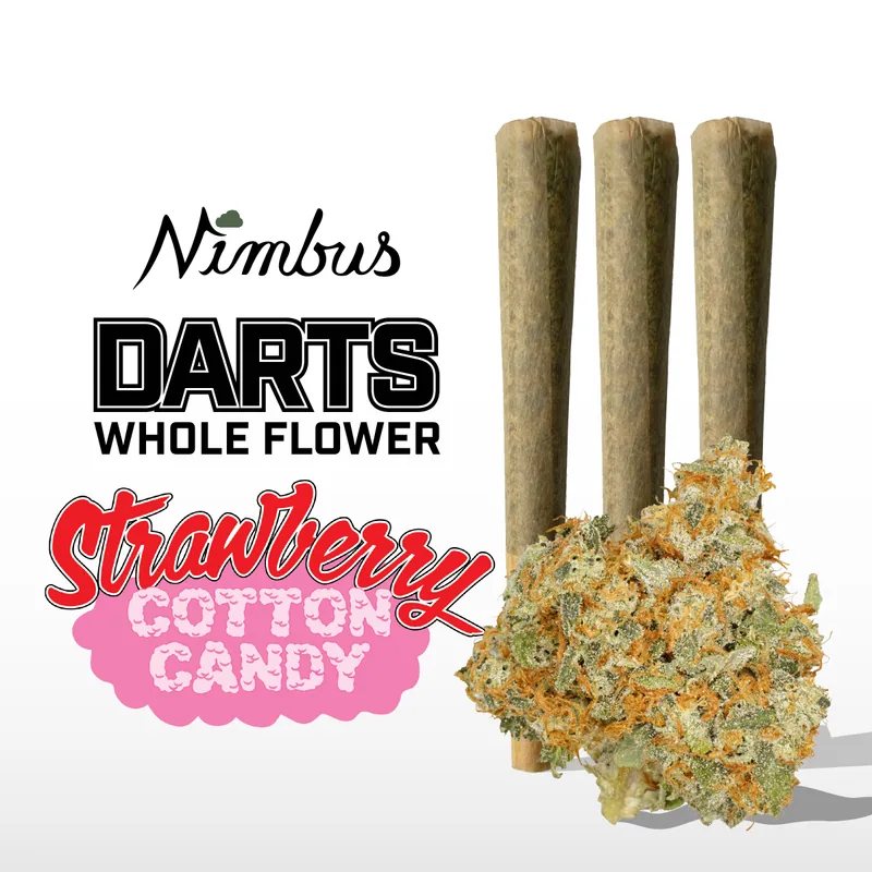 Nimbus Strawberry Cotton Candy — Darts Preroll, 1.5g, Sativa-Dominant Hybrid — New Jersey