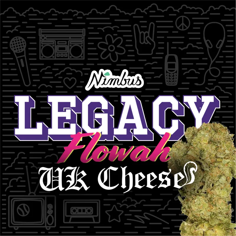 Nimbus UK Cheese — Legacy Flowah Flower, 7.0g, Hybrid — Massachusetts