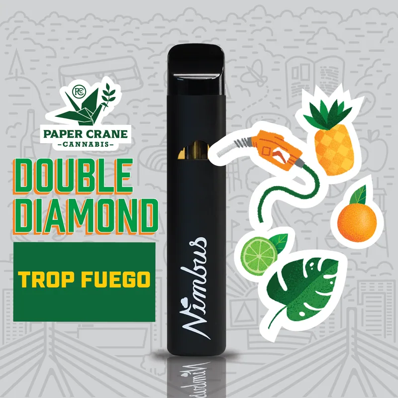 Nimbus Trop Fuego — Double Diamonds Vape Disposable, 2.0g — Massachusetts