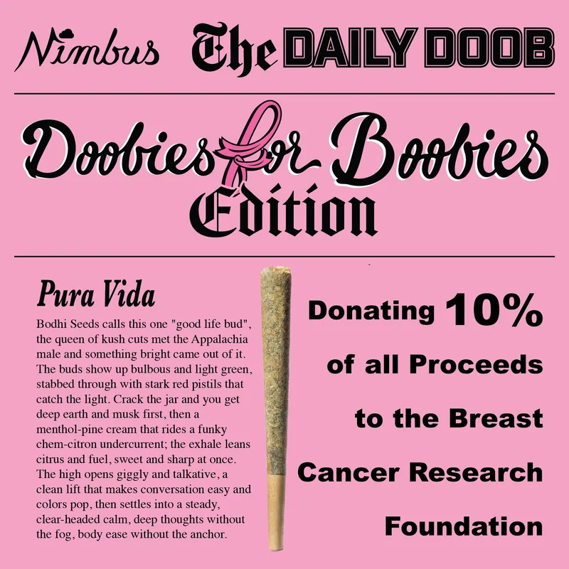 Nimbus Pura Vida — The Daily Doobs Preroll, 1.0g, Hybrid — Massachusetts