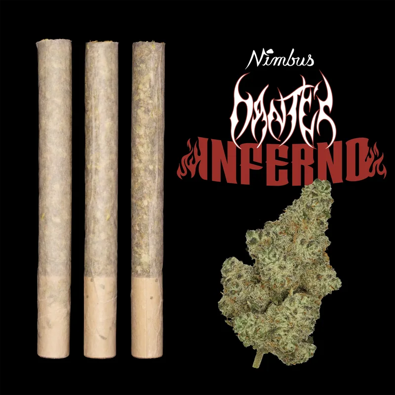Nimbus Dante's Inferno — Darts Preroll, 1.5g, Hybrid — Massachusetts