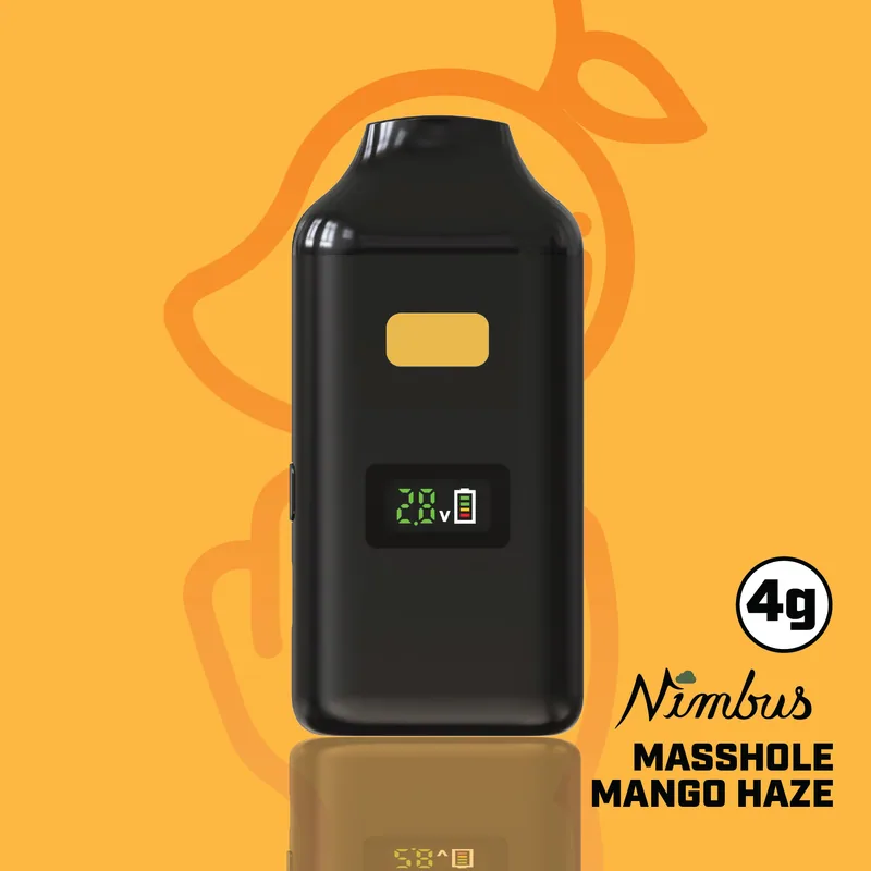 Nimbus Masshole Mango Haze — Icon Vape Disposable, 4.0g, Sativa-Dominant Hybrid — Massachusetts