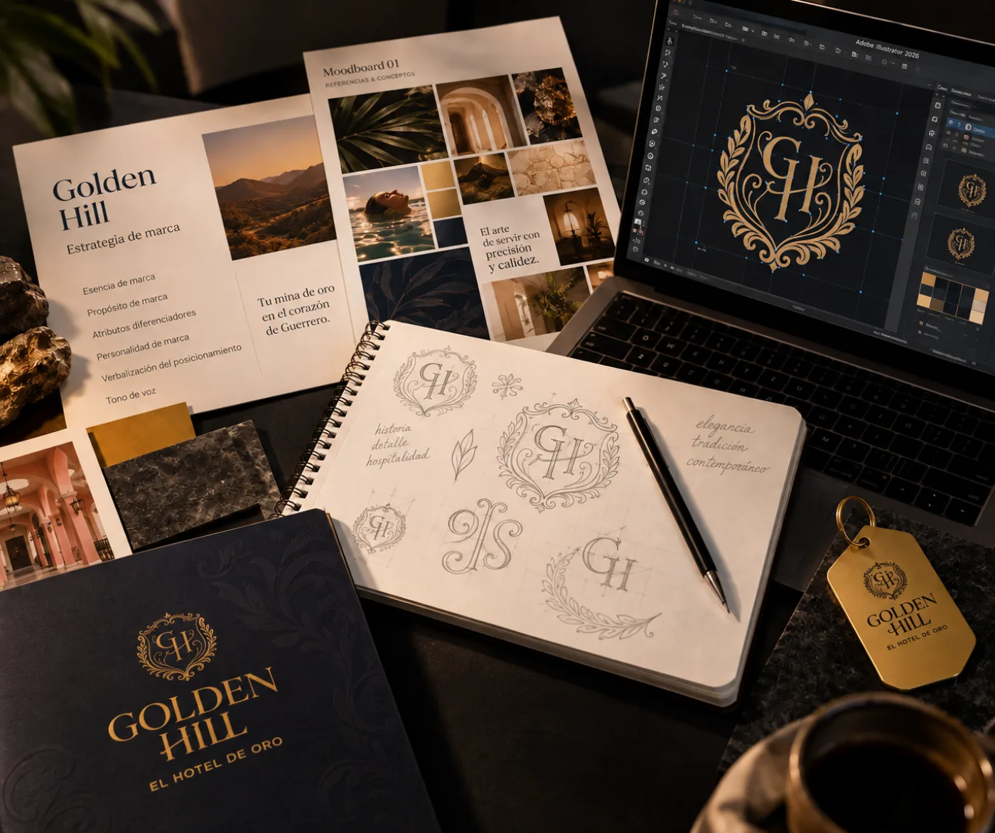 Proceso de Sr Brander: del brief y el moodboard a las aplicaciones finales de marca
