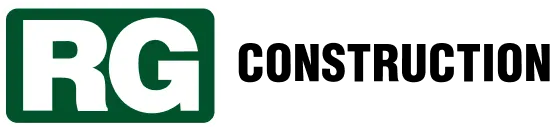 Logo with white capital letters 'RG' inside a dark green rounded rectangle with a white border.