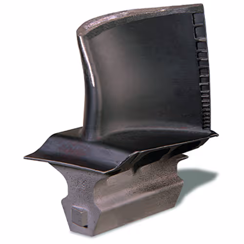 Single-crystal high-pressure turbine blade with LPM® tip for oxidation and abrasion resistance