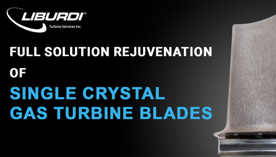 Single crystal gas turbine blade repaired with FSR by Liburdi