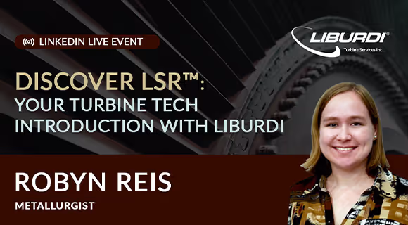 LSR coating webinar with Liburdi metallurgist Robyn Reis on gas turbine blade coatings