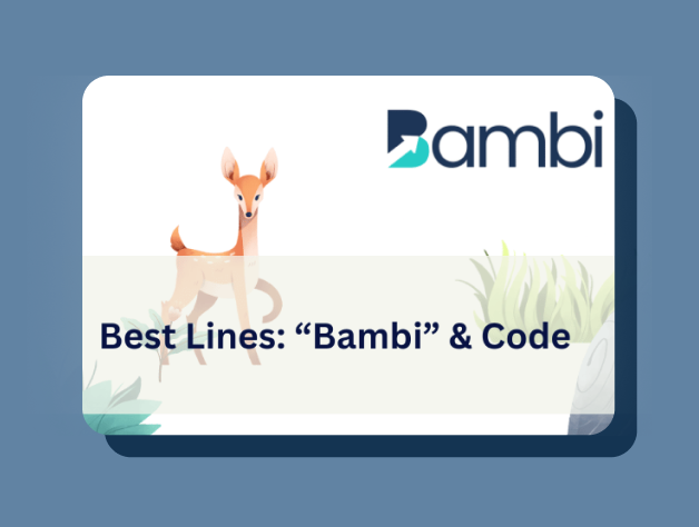 The Best Lines From Bambi: And How They Connect With Lines of Software Code