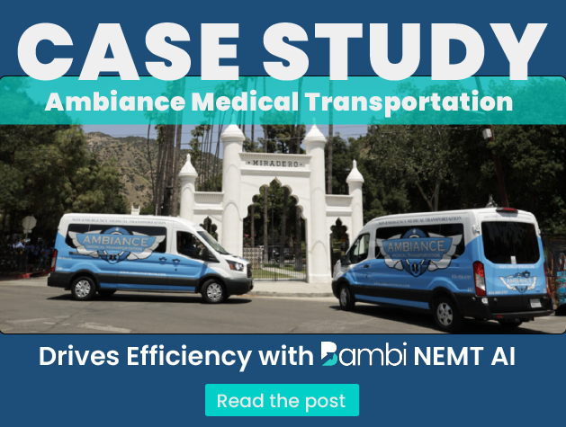 Case Study: Ambiance | Drives Efficiency Bambi NEMT