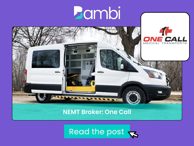 NEMT Broker: One Call
