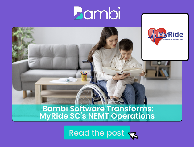 Bambi Software Transforms MyRide SC's NEMT Operations