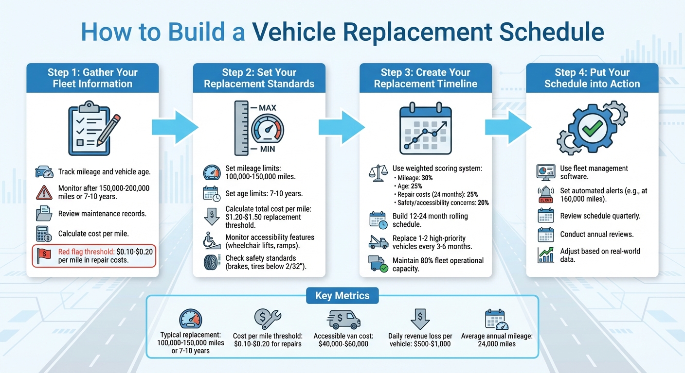 4-Step Vehicle Replacement Schedule Process for Fleet Management