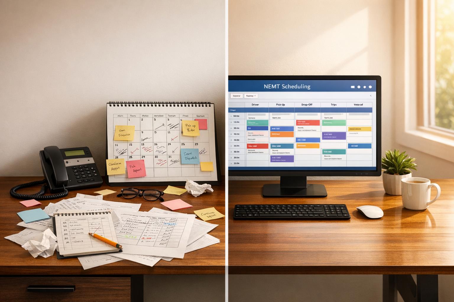 Manual vs. Automated NEMT Scheduling