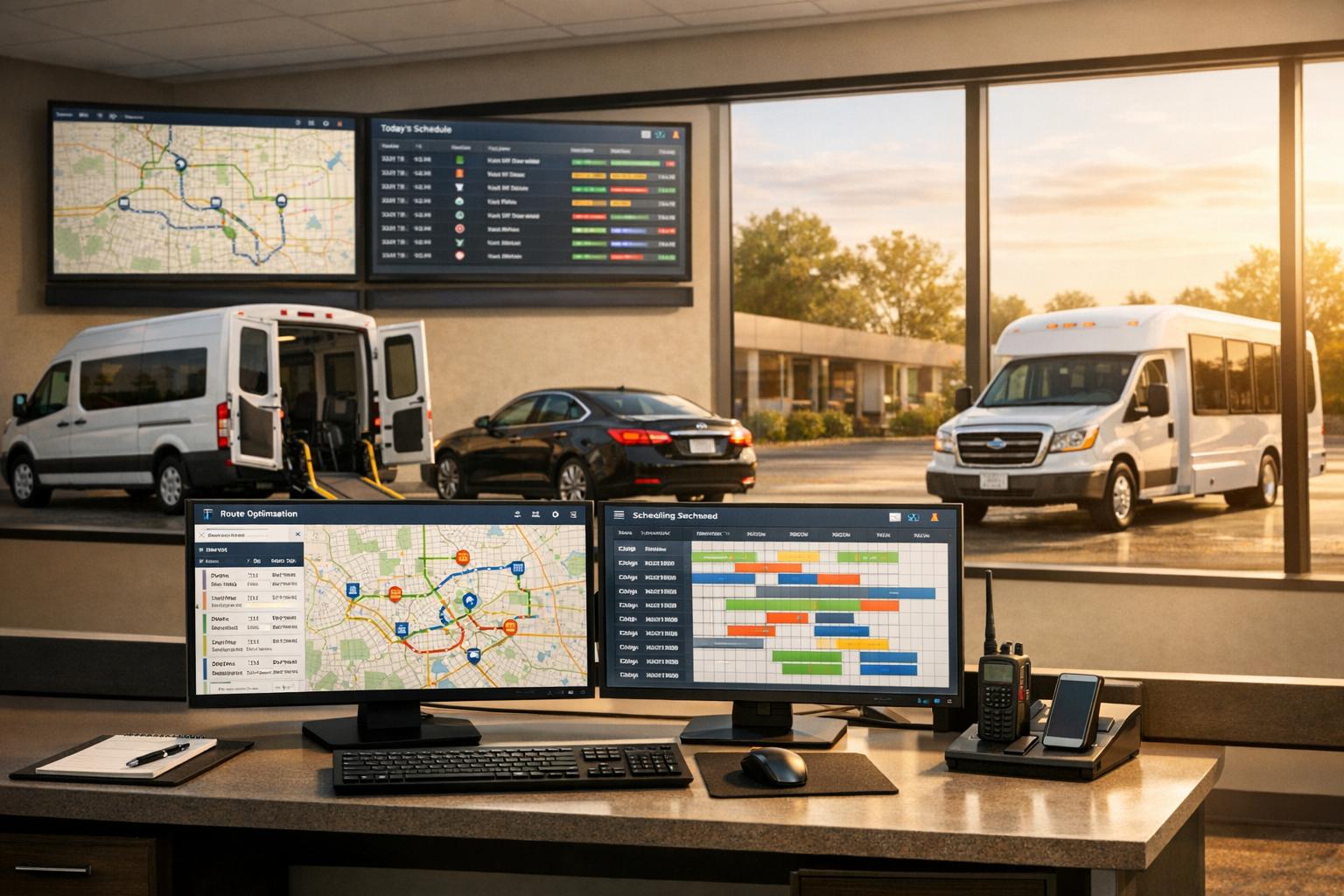 How can technology support NEMT companies with mixed fleets?