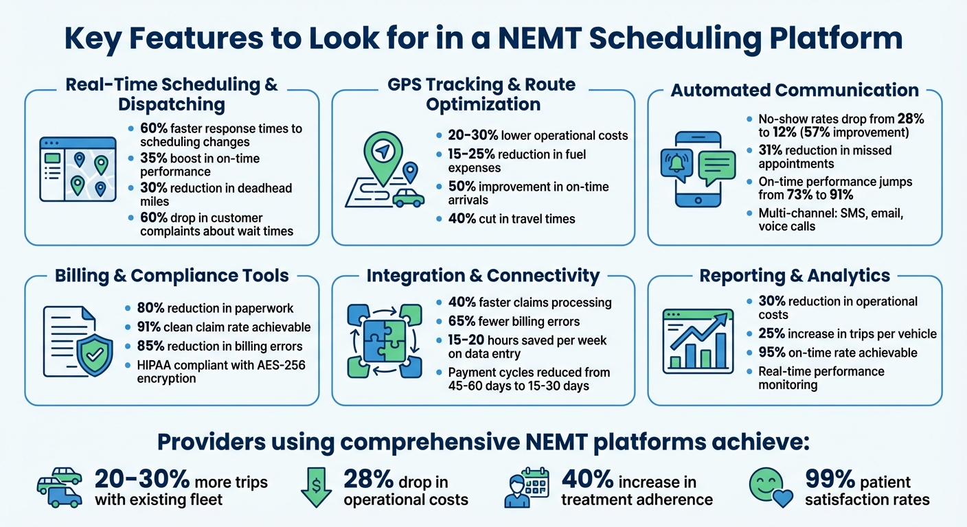 6 Essential Features of NEMT Scheduling Platforms