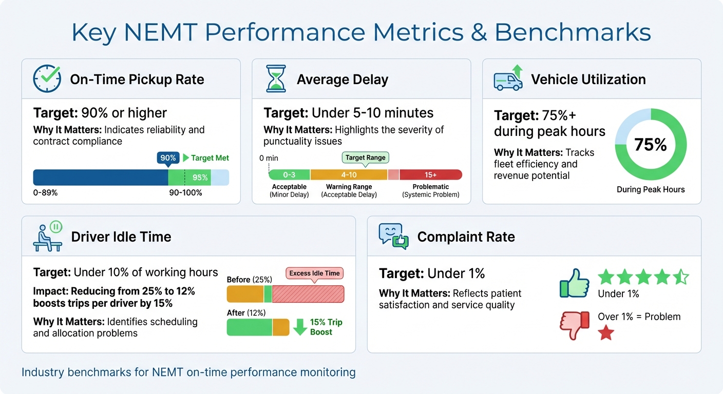 NEMT Key Performance Metrics and Target Benchmarks