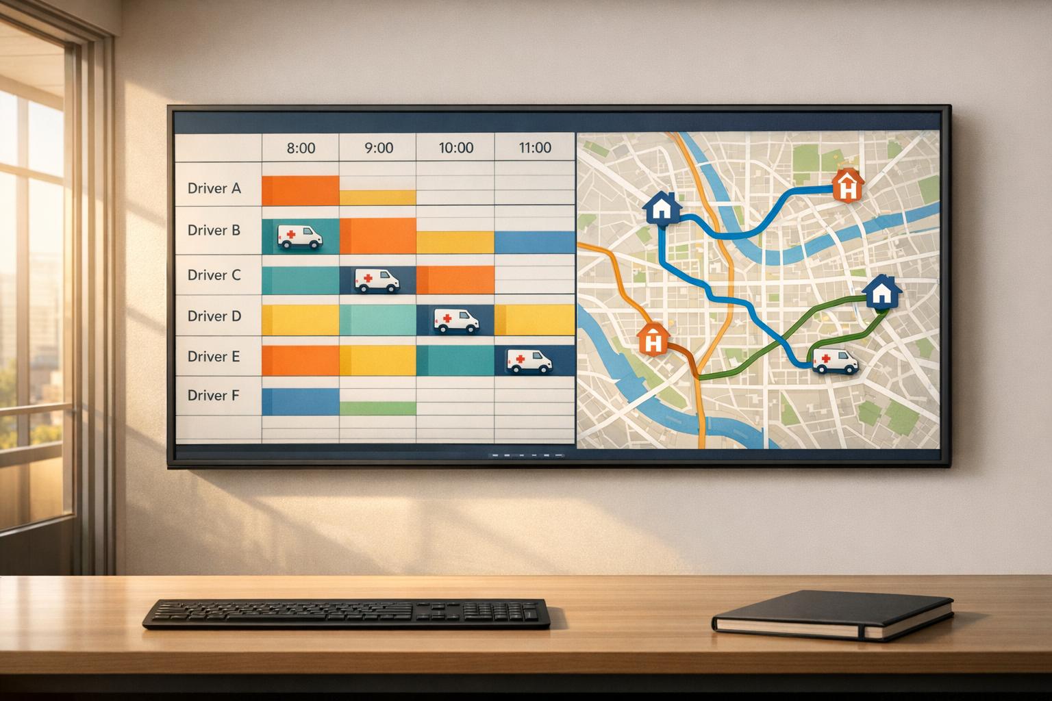 How can NEMT platforms help manage driver availability and schedules?
