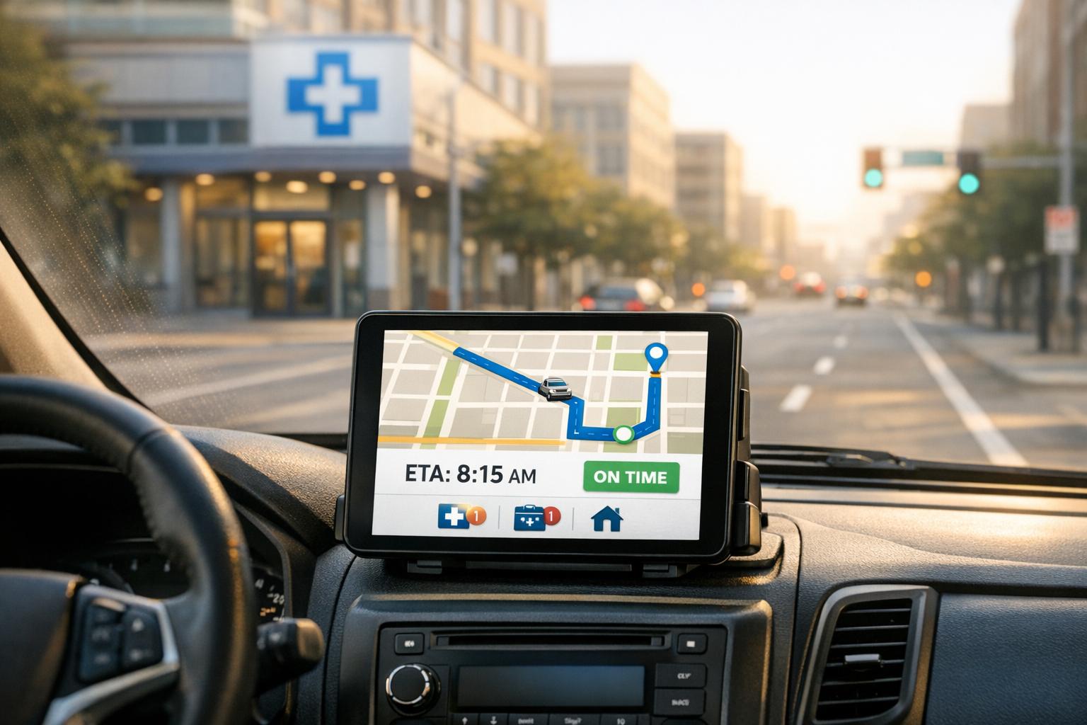 How can NEMT providers improve on-time performance with automation tools?