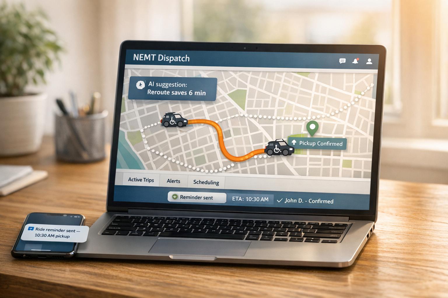 How can NEMT providers leverage software for exception handling?