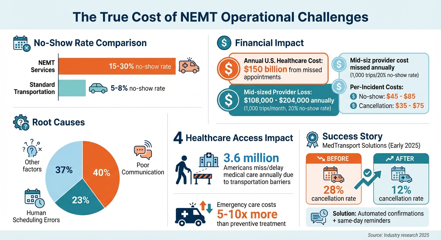 NEMT Exception Handling: Key Statistics and Cost Impact