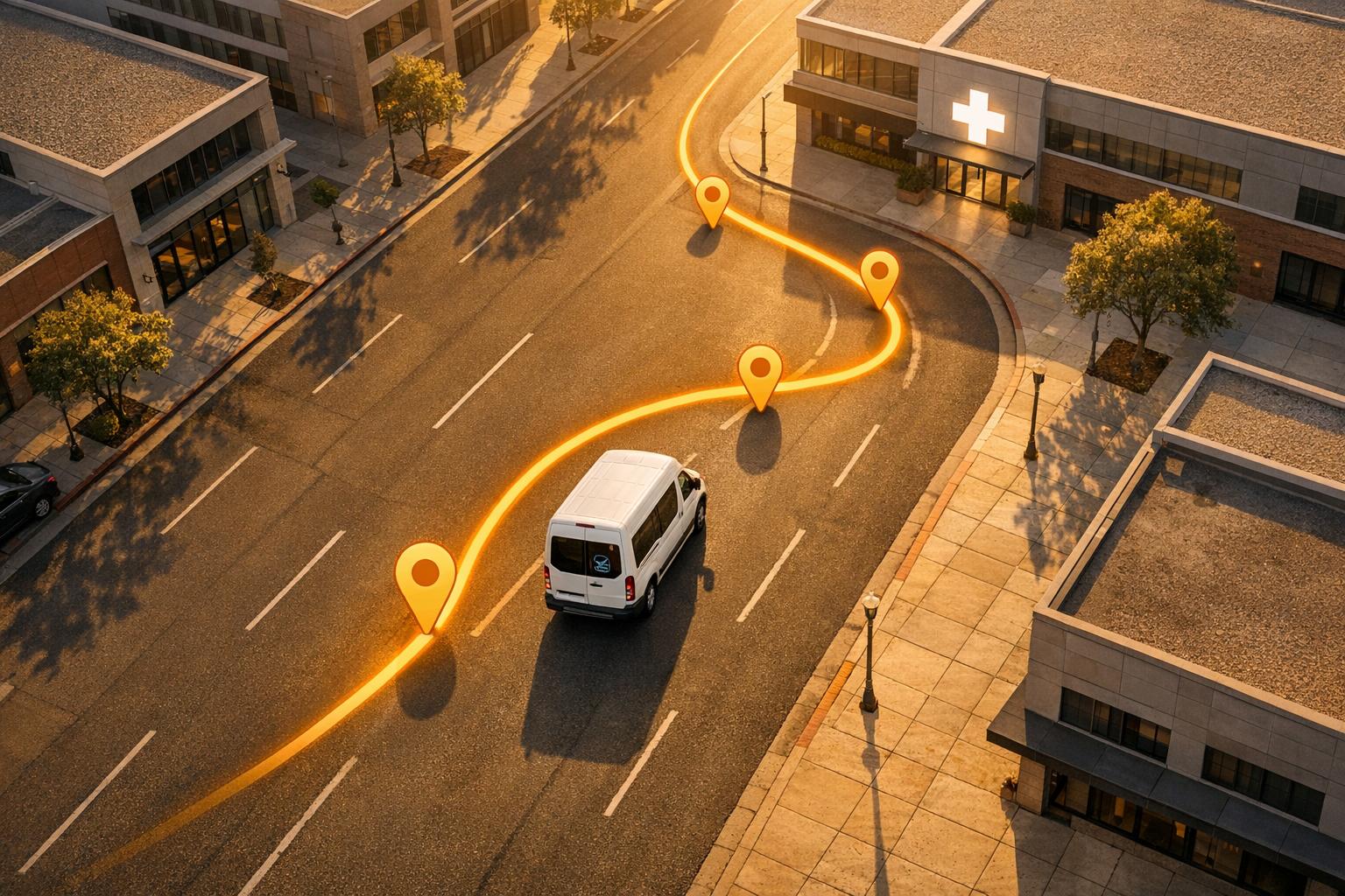 How can NEMT software help with driver navigation?