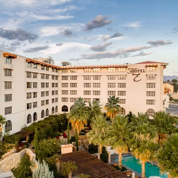 Aerial view of Hotel Encanto