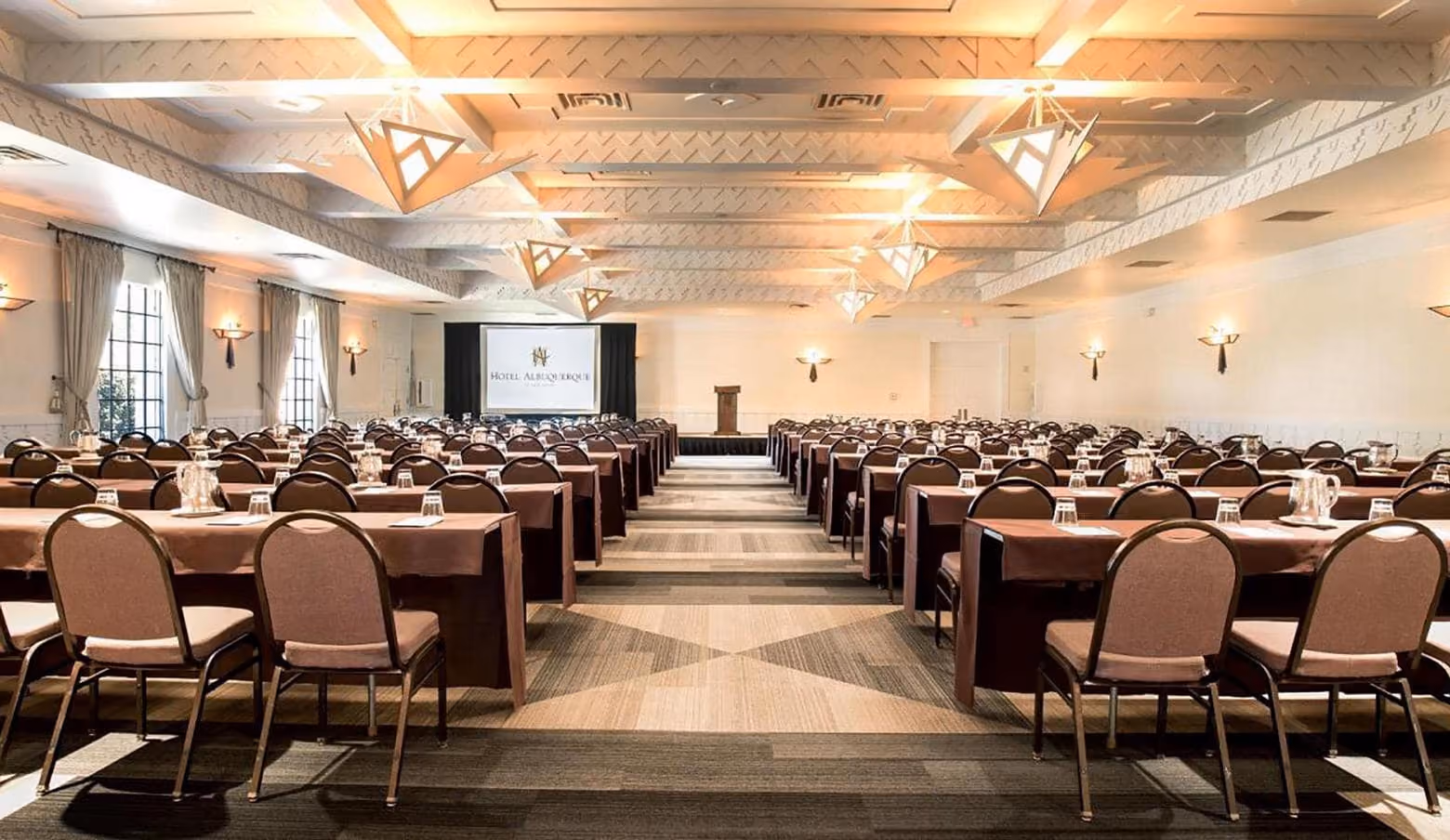 Ballroom sent for a meeting at Hotel Albuquerque
