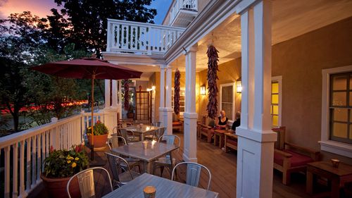 Porch at Hotel Chimayo
