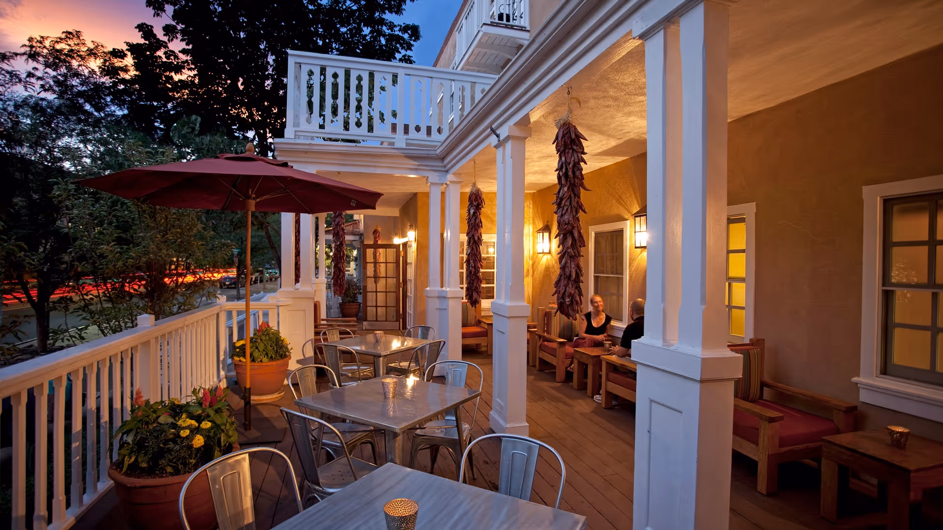 Porch at Hotel Chimayo 