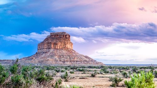 Mesa located in Chaco Canyon
