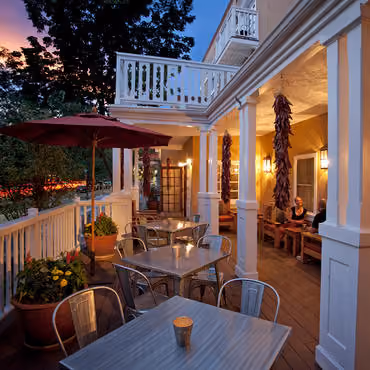 Porch at Hotel Chimayo