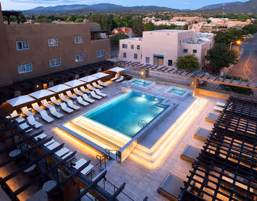 Rooftop pool at Eldorado Hotel & Spa
