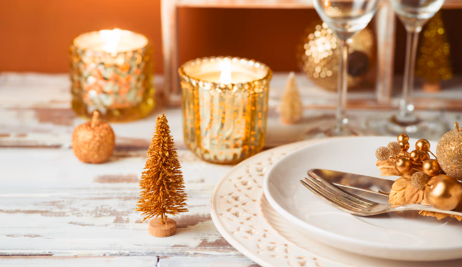 Holiday tablescape