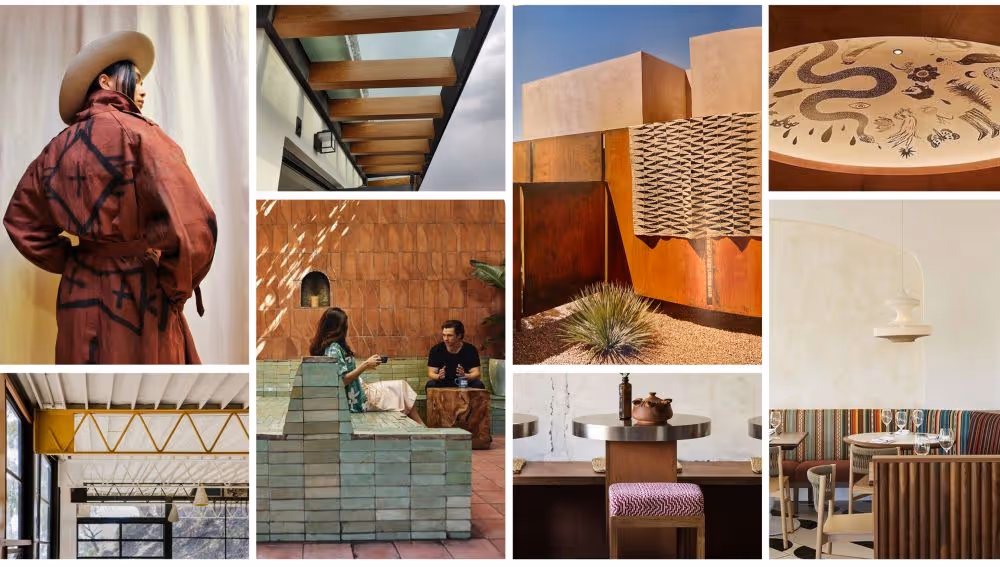 Collage featuring Heritage Market design elements