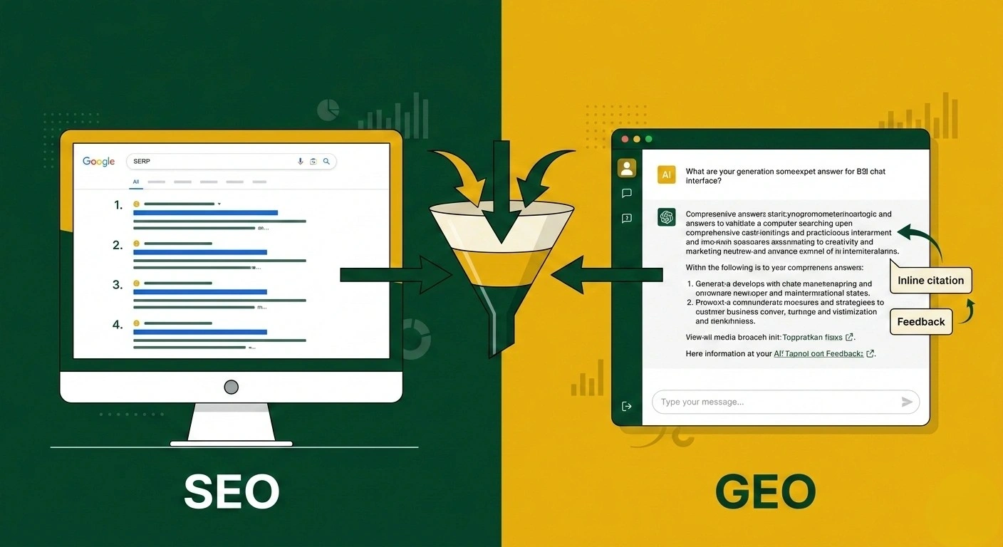 Organic search and AI visibility metrics