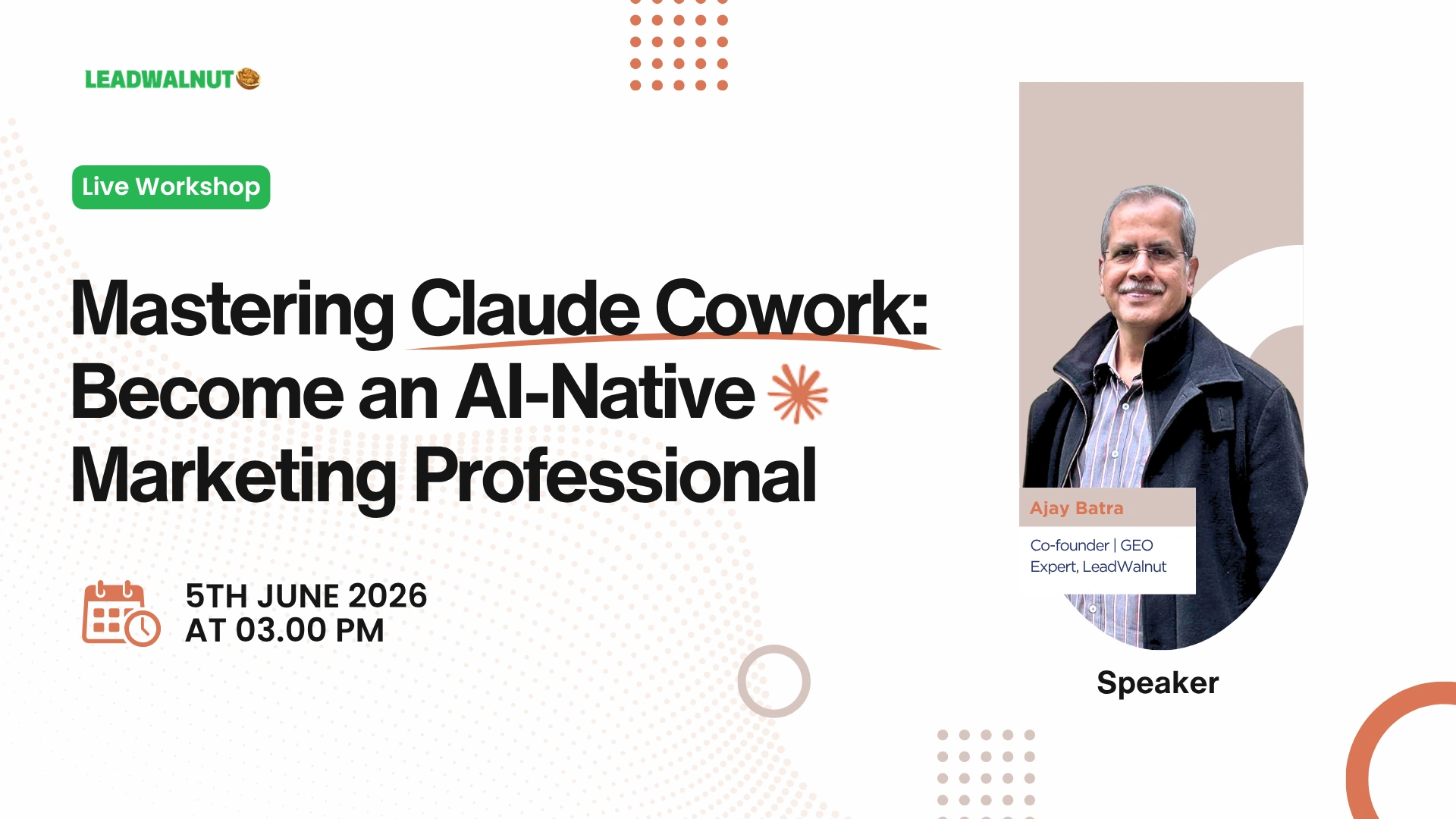 Mastering Claude Cowork workshop