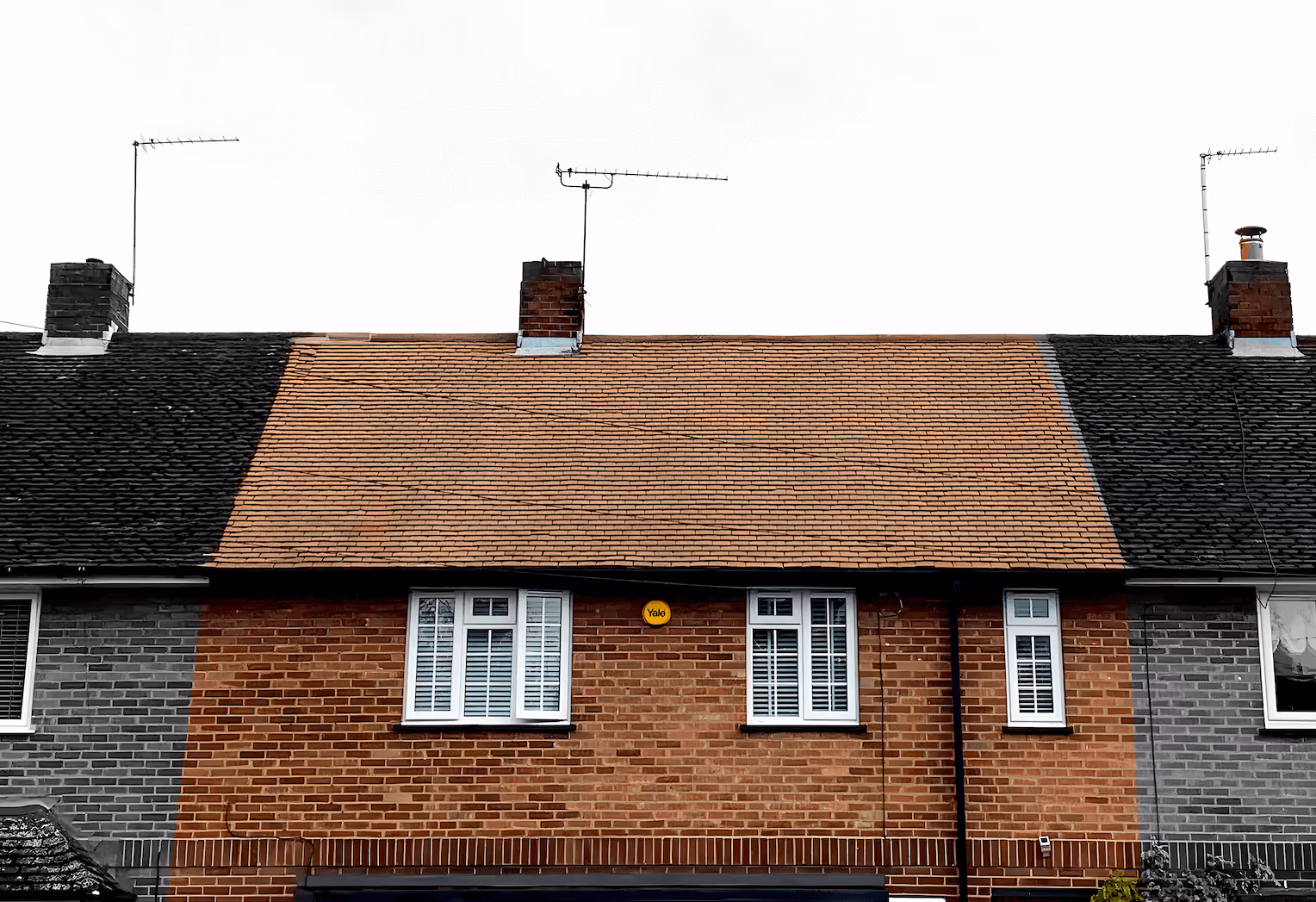 Roof restoration example