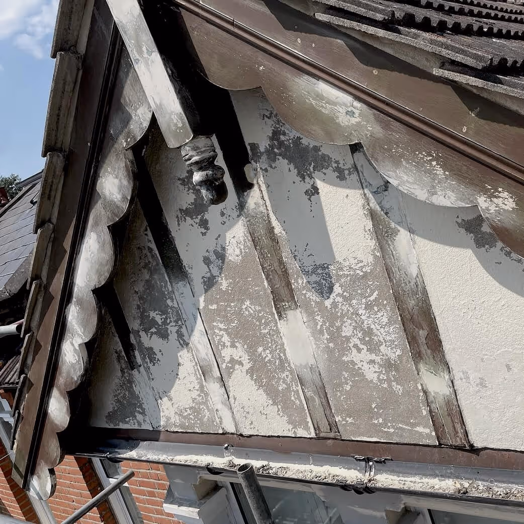 Exterior restoration - before