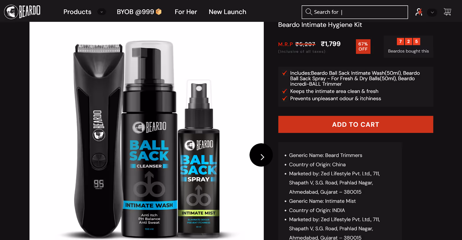 cross-selling bundle by Beardo